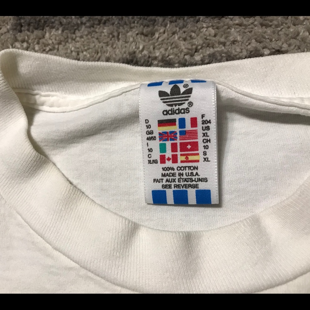 ‼️SOLD‼️ Vintage 90’s Adidas Trefoil Tee - Picture 3 of 7